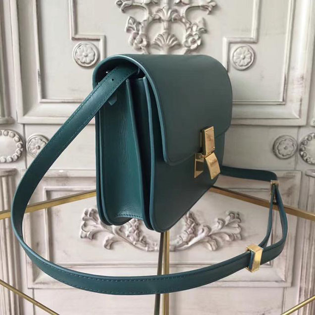 Celine Classic Box Bag Smooth Calfskin Pre-Fall 2017 Bag Collection Green