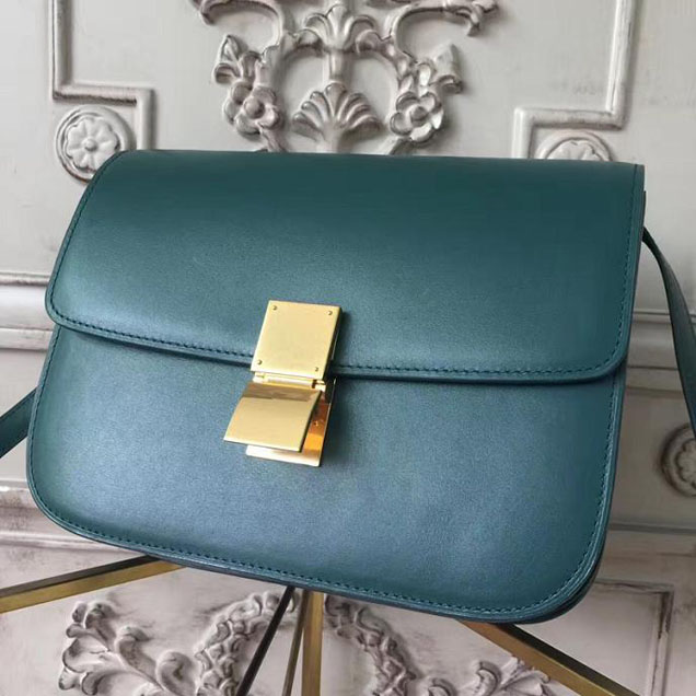 Celine Classic Box Bag Smooth Calfskin Pre-Fall 2017 Bag Collection Green