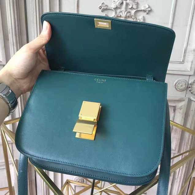 Celine Classic Box Bag Smooth Calfskin Pre-Fall 2017 Bag Collection Green