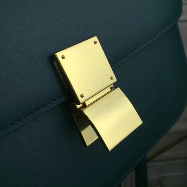 Celine Classic Box Bag Smooth Calfskin Pre-Fall 2017 Bag Collection Green