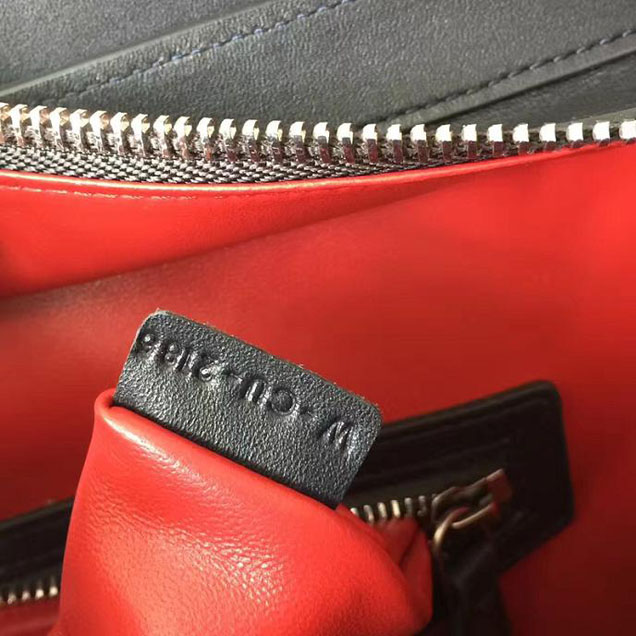 Celine Micro Luggage 26cm Bag Smooth Calfskin Pre-Fall 2017 Bag Collection Black with Red Piping