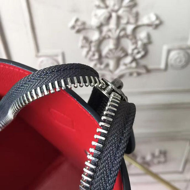 Celine Micro Luggage 26cm Bag Smooth Calfskin Pre-Fall 2017 Bag Collection Black with Red Piping