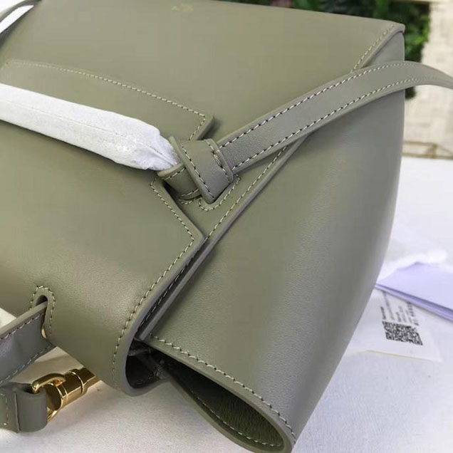 Celine Belt 24cm Bag Grained Calfskin Pre-Fall 2017 Bag Collection Olive