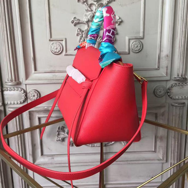 Celine Belt 24cm Bag Grained Calfskin Pre-Fall 2017 Bag Collection Red