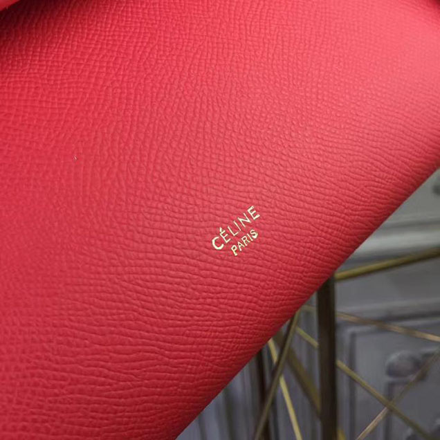 Celine Belt 24cm Bag Grained Calfskin Pre-Fall 2017 Bag Collection Red