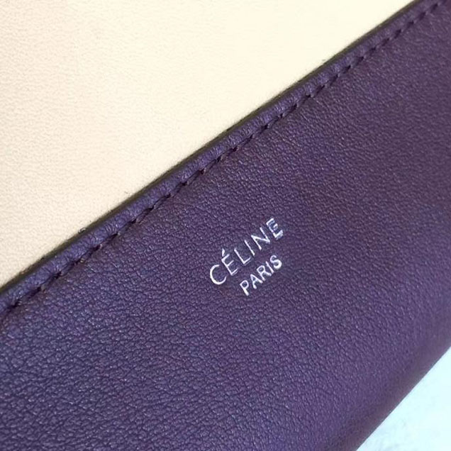 Celine Frame 25cm Bag Smooth Calfskin Pre-Fall 2017 Bag Collection Burgundy Light Camel