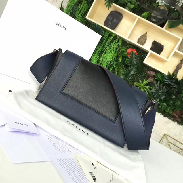 Celine Frame 25cm Bag Smooth Calfskin Pre-Fall 2017 Bag Collection Navy Black