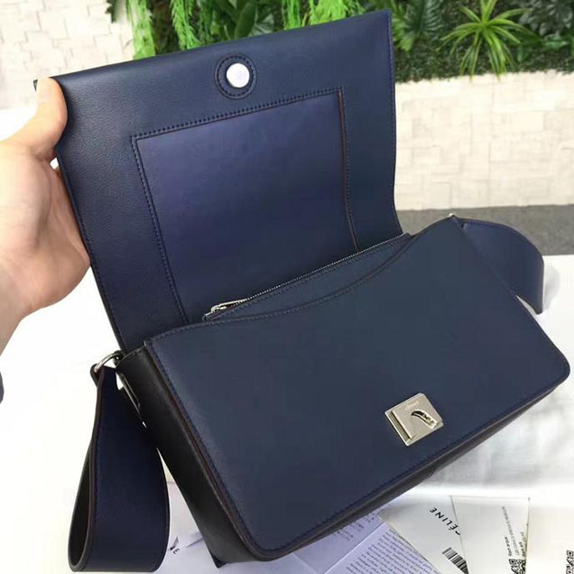 Celine Frame 25cm Bag Smooth Calfskin Pre-Fall 2017 Bag Collection Navy Black