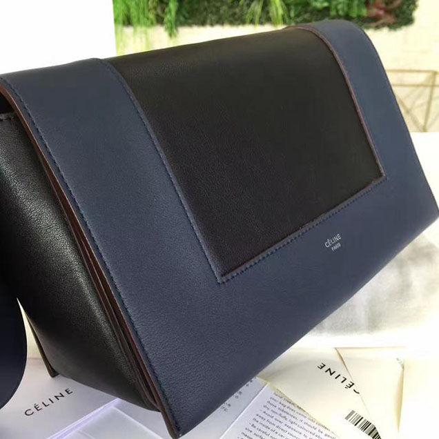 Celine Frame 25cm Bag Smooth Calfskin Pre-Fall 2017 Bag Collection Navy Black