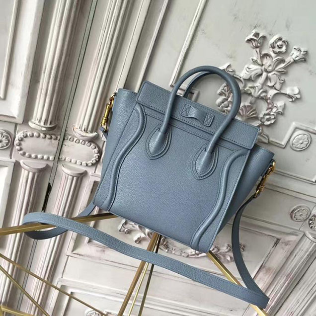 Celine Nano Luggage 20cm Bag Grained Calfskin Pre-Fall 2017 Bag Collection Kohl Baby
