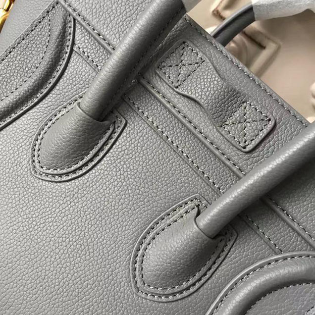 Celine Nano Luggage 20cm Bag Grained Calfskin Pre-Fall 2017 Bag Collection Egg Blue