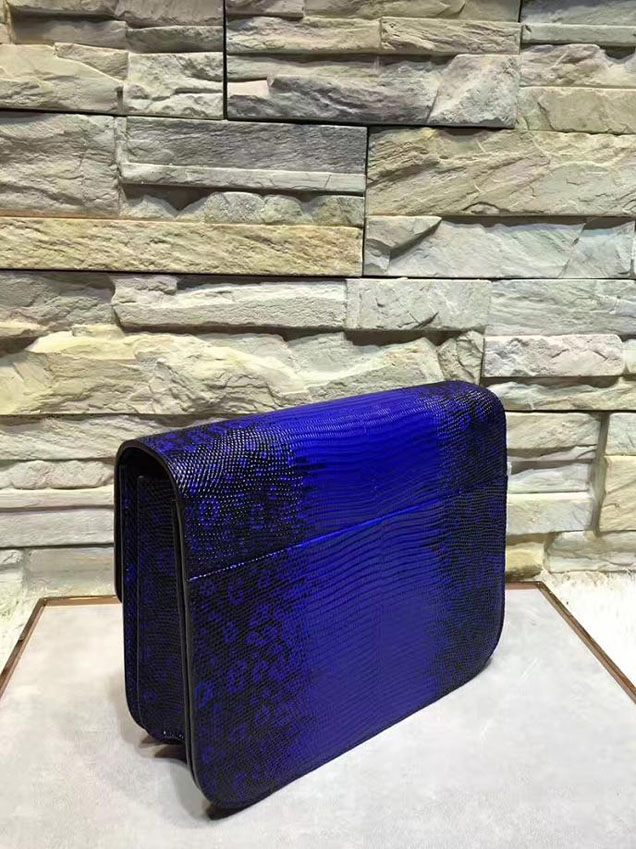 Celine Classic Box Medium Bag Lizard Skin Pre-Fall 2017 Bag Collection Inky Blue