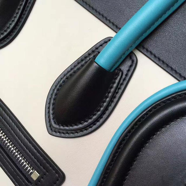 Celine Micro Luggage 26cm Bag Smooth Calfskin Pre-Fall 2017 Bag Collection White Black Light Blue