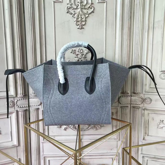 Celine Phantom 30cm Bag Felt Calfskin Pre-Fall 2017 Bag Collection Grey