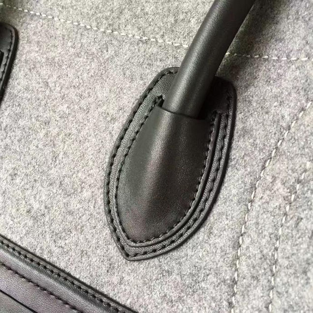 Celine Phantom 30cm Bag Felt Calfskin Pre-Fall 2017 Bag Collection Grey
