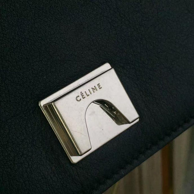 Celine Frame 25cm Bag Watersnake Smooth Calfskin Pre-Fall 2017 Bag Collection Black