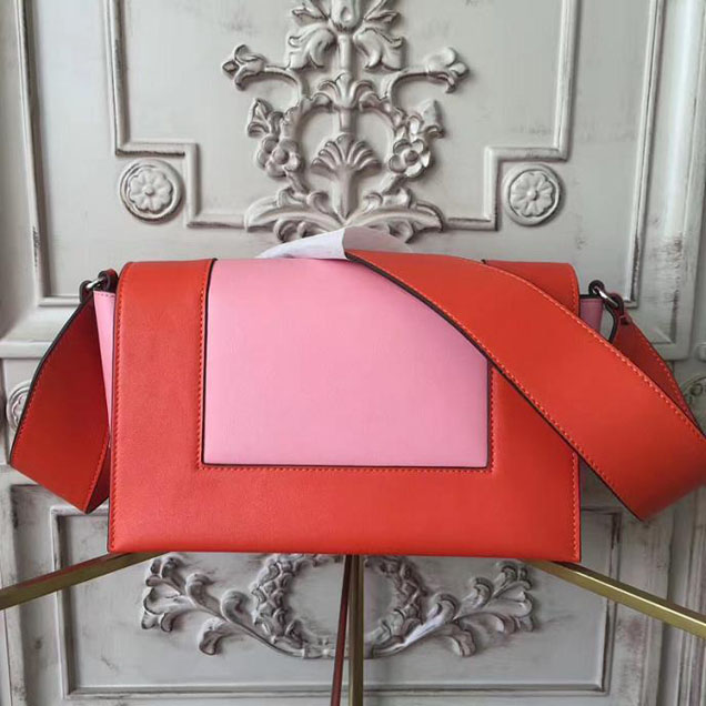 Celine Frame 25cm Bag Smooth Calfskin Pre-Fall 2017 Bag Collection Burnt Red Light Pink