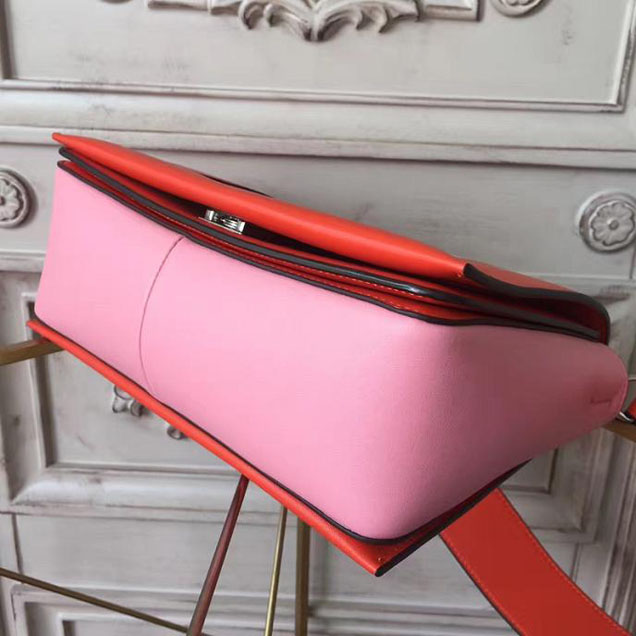 Celine Frame 25cm Bag Smooth Calfskin Pre-Fall 2017 Bag Collection Burnt Red Light Pink