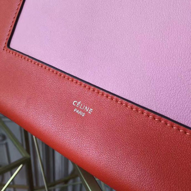 Celine Frame 25cm Bag Smooth Calfskin Pre-Fall 2017 Bag Collection Burnt Red Light Pink