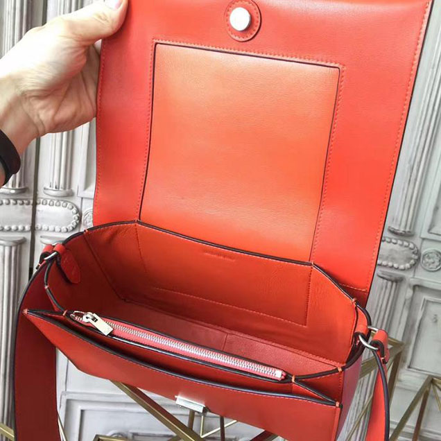 Celine Frame 25cm Bag Smooth Calfskin Pre-Fall 2017 Bag Collection Burnt Red Light Pink