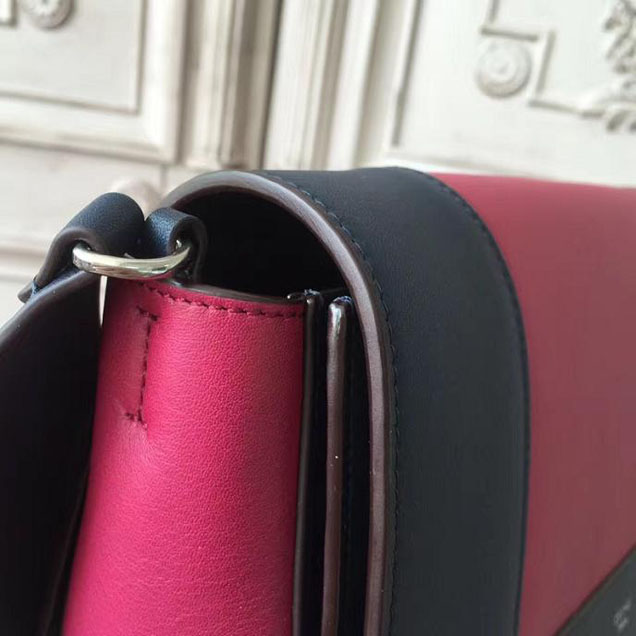Celine Frame 25cm Bag Smooth Calfskin Pre-Fall 2017 Bag Collection Black Scarlet