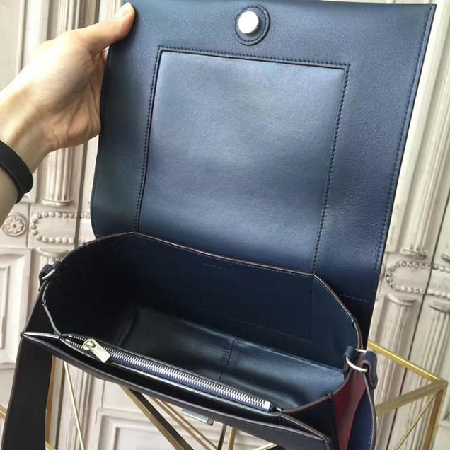 Celine Frame 25cm Bag Smooth Calfskin Pre-Fall 2017 Bag Collection Black Scarlet