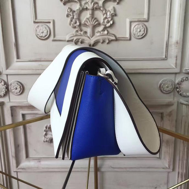 Celine Frame 25cm Bag Smooth Calfskin Pre-Fall 2017 Bag Collection White Inky Blue