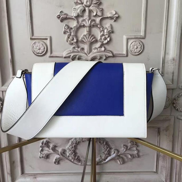 Celine Frame 25cm Bag Smooth Calfskin Pre-Fall 2017 Bag Collection White Inky Blue