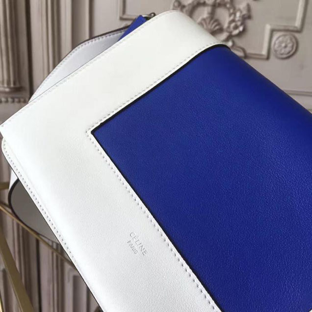 Celine Frame 25cm Bag Smooth Calfskin Pre-Fall 2017 Bag Collection White Inky Blue