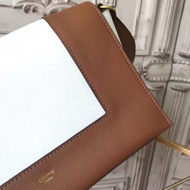 Celine Frame 25cm Bag Smooth Calfskin Pre-Fall 2017 Bag Collection Havana White