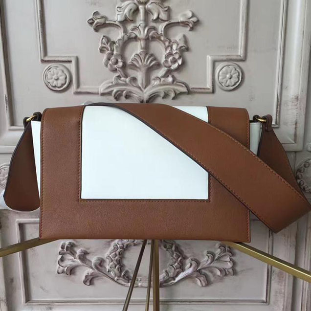 Celine Frame 25cm Bag Smooth Calfskin Pre-Fall 2017 Bag Collection Havana White