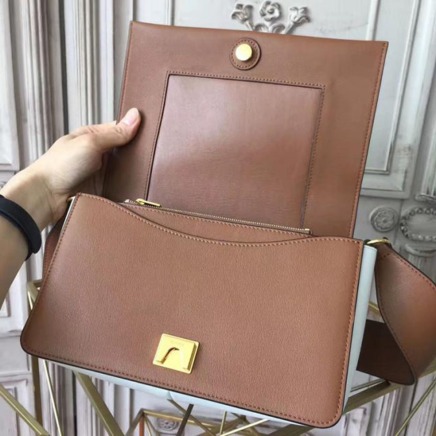Celine Frame 25cm Bag Smooth Calfskin Pre-Fall 2017 Bag Collection Havana White