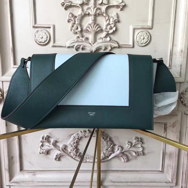 Celine Frame 25cm Bag Smooth Calfskin Pre-Fall 2017 Bag Collection Dark Green Mineral