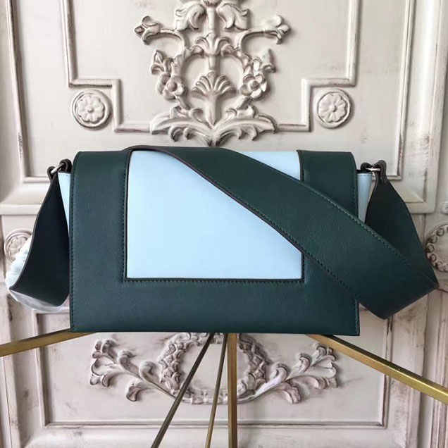 Celine Frame 25cm Bag Smooth Calfskin Pre-Fall 2017 Bag Collection Dark Green Mineral