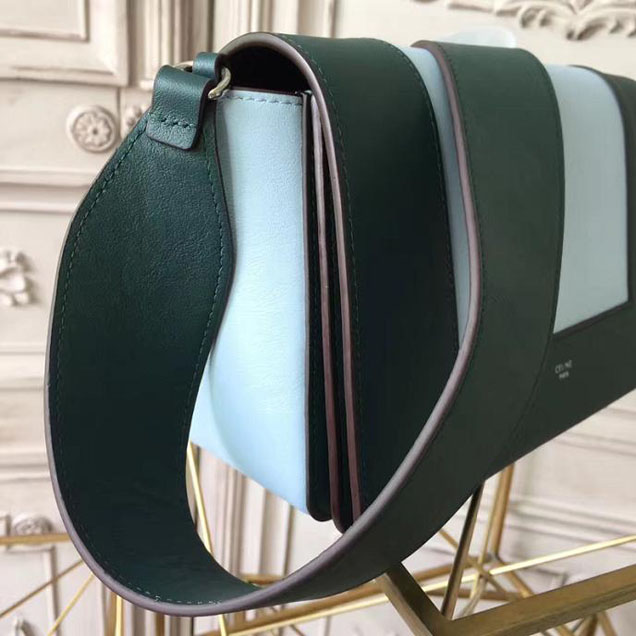 Celine Frame 25cm Bag Smooth Calfskin Pre-Fall 2017 Bag Collection Dark Green Mineral