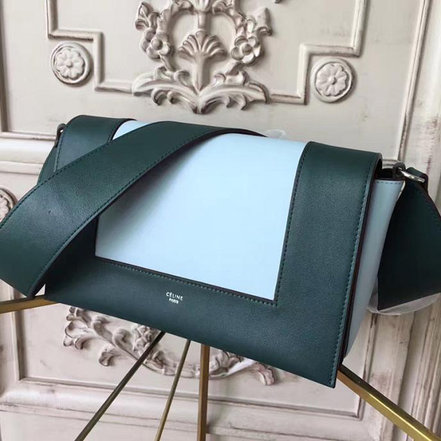 Celine Frame 25cm Bag Smooth Calfskin Pre-Fall 2017 Bag Collection Dark Green Mineral