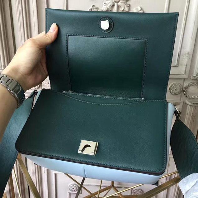 Celine Frame 25cm Bag Smooth Calfskin Pre-Fall 2017 Bag Collection Dark Green Mineral