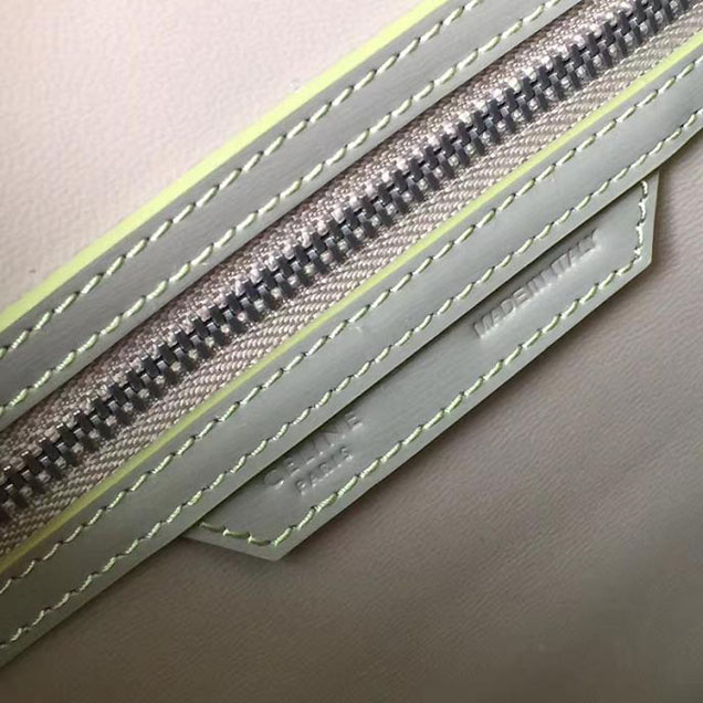 Celine Satin Micro Luggage 26cm Debossed Luggage Bag Smooth Calfskin Pre-Fall 2017 Bag Collection Light Khaki