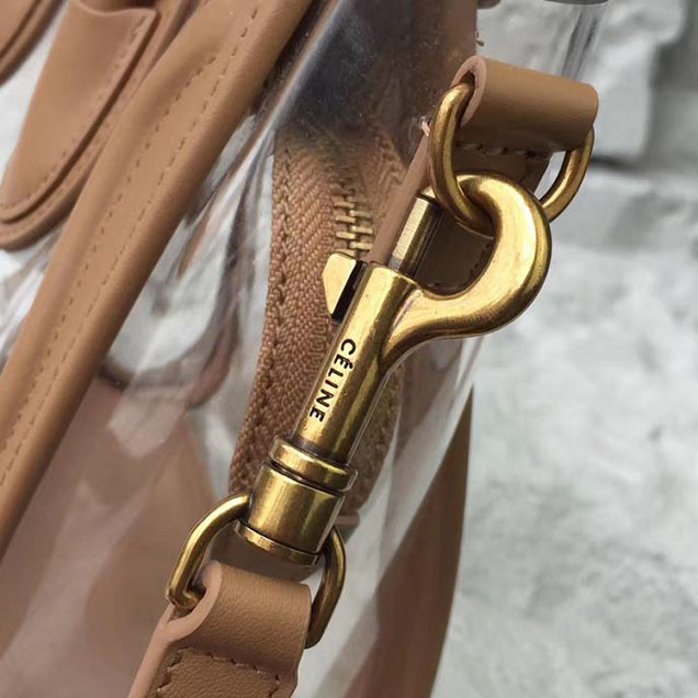 Celine Nano Luggage 20cm Bag Smooth Calfskin Pre-Fall 2017 Collection Tan Clear