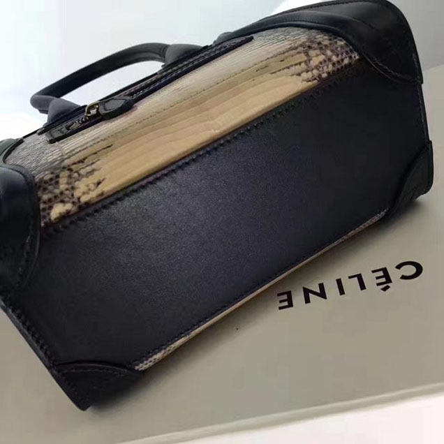 Celine Nano Luggage 20cm Bag Lizard Skin Pre-Fall 2017 Collection Ballerina