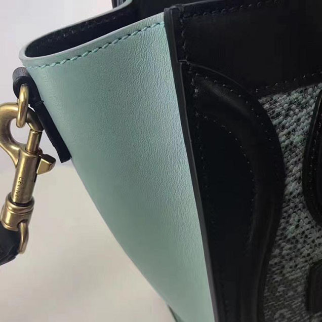 Celine Nano Luggage 20cm Bag Lizard Skin Pre-Fall 2017 Collection Cactus