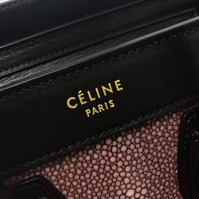 Celine Nano Luggage 20cm Bag Lizard Skin Pre-Fall 2017 Collection Bubble