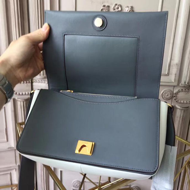 Celine Frame 25cm Bag Smooth Calfskin Pre-Fall 2017 Bag Collection Black White