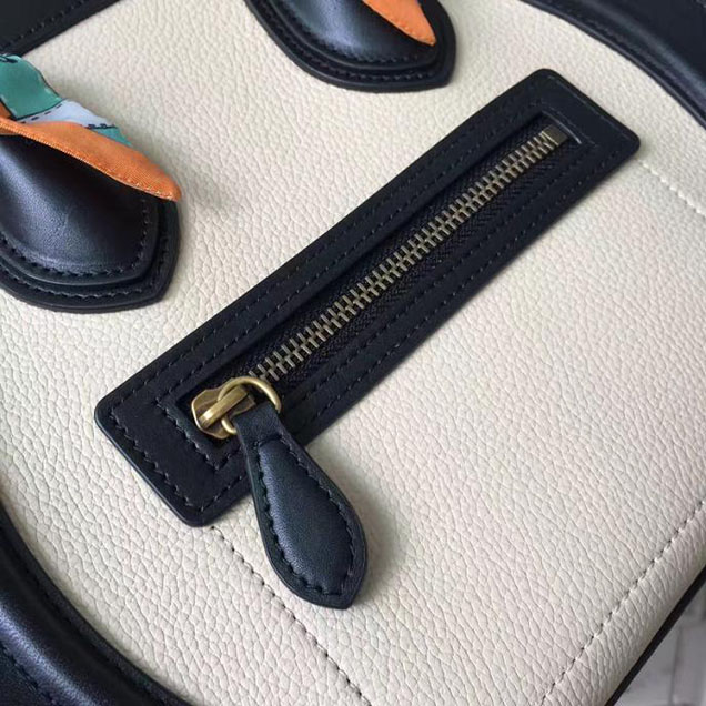 Celine Micro Luggage 26cm Bag Baby Grained Calfskin Nubuck Spring 2017 Collection Magenta Multicolor