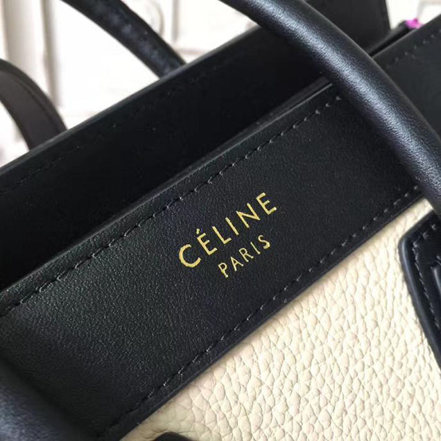 Celine Nano Luggage 20cm Bag Baby Grained Calfskin Nubuck Spring 2017 Collection Magenta Multicolor