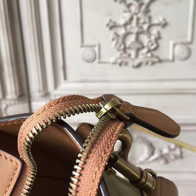 Celine Nano Luggage 20cm Bag Smooth Calfskin Nubuck Spring 2017 Collection Light Khaki Multicolor