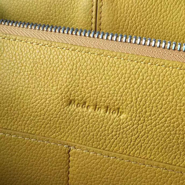 Celine Tri-Fold Shoulder Bag Baby Grained Calfskin Spring 2017 Collection Citrus