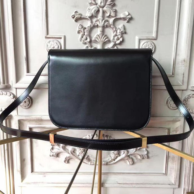 Celine Classic Box 23cm Bag Spazzolato Calfskin Pre-Fall 2017 Bag Collection Black