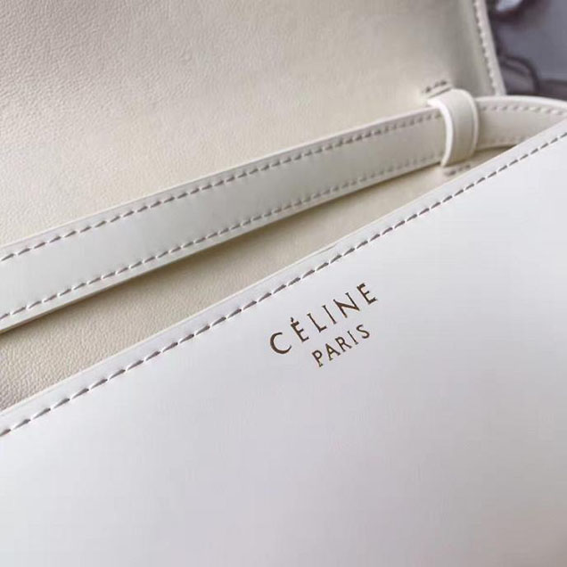 Celine Classic Box 23cm Bag Spazzolato Calfskin Pre-Fall 2017 Bag Collection Cream