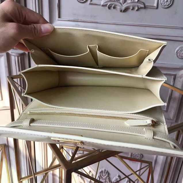 Celine Classic Box 23cm Bag Spazzolato Calfskin Pre-Fall 2017 Bag Collection Cream